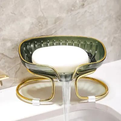 Bathroom Soap Holder - Green Basket