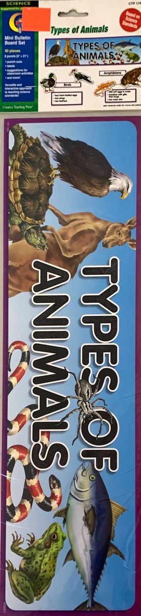 CREATIVE TEACHING PRESS MINI BULLETIN: TYPES OF ANIMALS