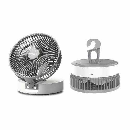 6" Rechargeable Table + Hand + Ceiling Fan - Qrf-2806