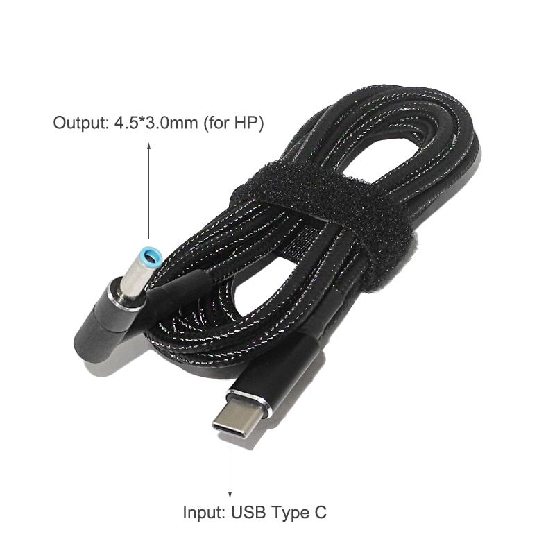 45W 65W 90W 100W USB Type C PD Charging Cable Cord USB C Plug Converter To Laptop Power Adapter Connector For Universal Laptops