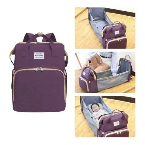 Multifunctional Baby Backpack / Diaper Bag With Convertible Crib Space