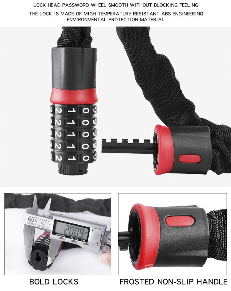 Combination Lock Chain Lock Bicycle Lock Anti-theft Lock