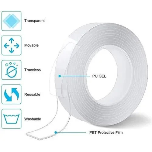Transparent Double Sided Nano Tape - 3m