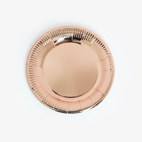 George Home - Paper Plates - 16 - Rose Gold