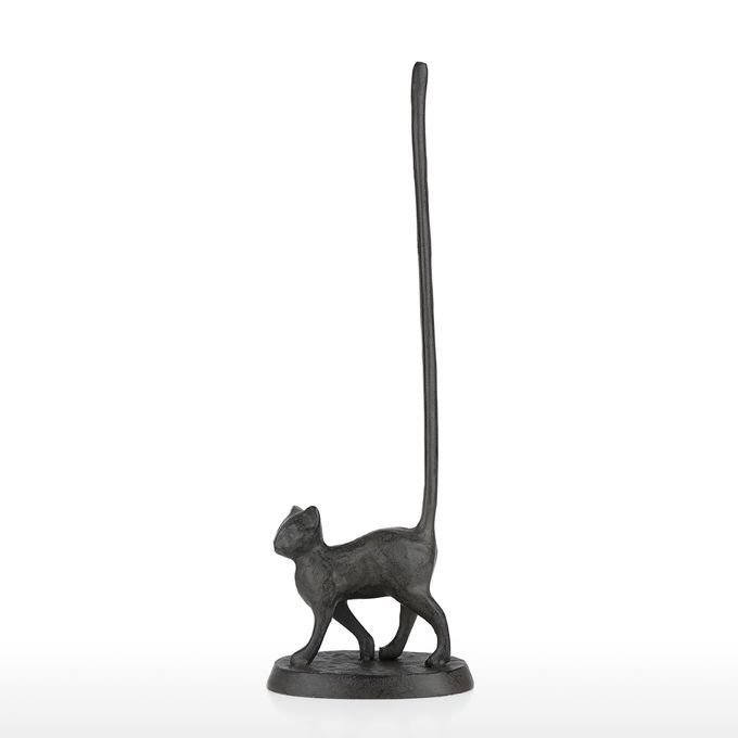 Tooarts Cast Iron Paper Towel Holder Cat Toilet Paper