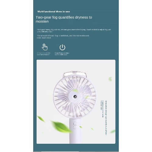 Mini Fan With One Point Humidifier