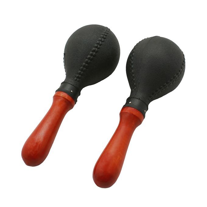 Professional Pair Of Maracas Shakers Rattles Sand Hammer