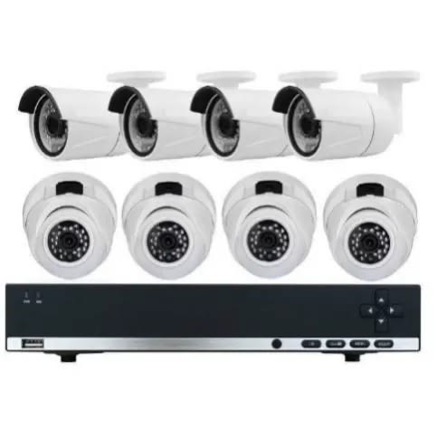 8 Channel Dvr - 4 Indoors & 4 Outdoors Cctv Camera