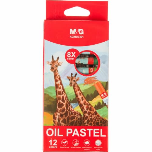 Oil Pastel - 12 Colours Crayons