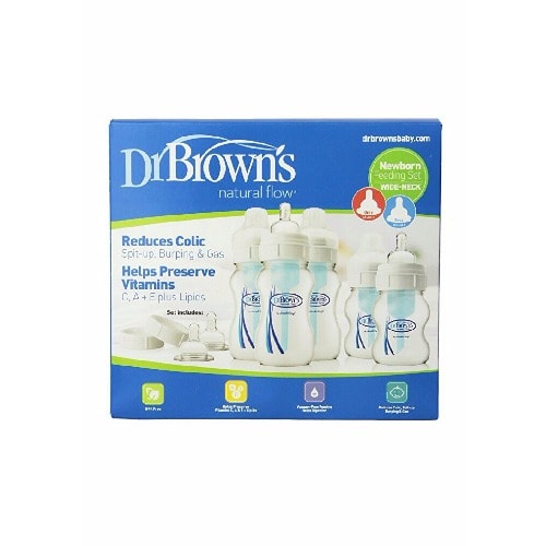 Natural Flow Wide-Neck Baby Bottles