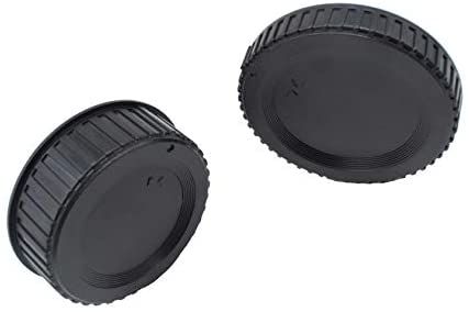 Front Body Cap And Rear Lens Cap Cover For Nikon D7500 D7200 D7100 D7000 D5600 D5300 D5200 D5100 D3500 D3400 D3300 D3200 D3100 D850 D810 D800 D750 D600 D90 D80 More Nikon F Mount DSLR And Lens
