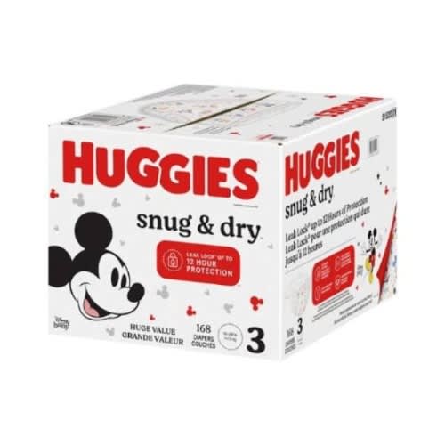 Snug & Dry Baby Diapers - Size 3 - 168 Count