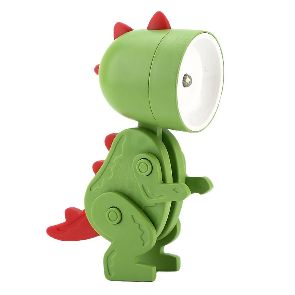 Cartoon Night Light Kid Lamp Mini Dinosaur LED Desk Lamps Cute DIY Portable with Adjustable Angle for Kids Students Bedroom Bookends Nursery Room