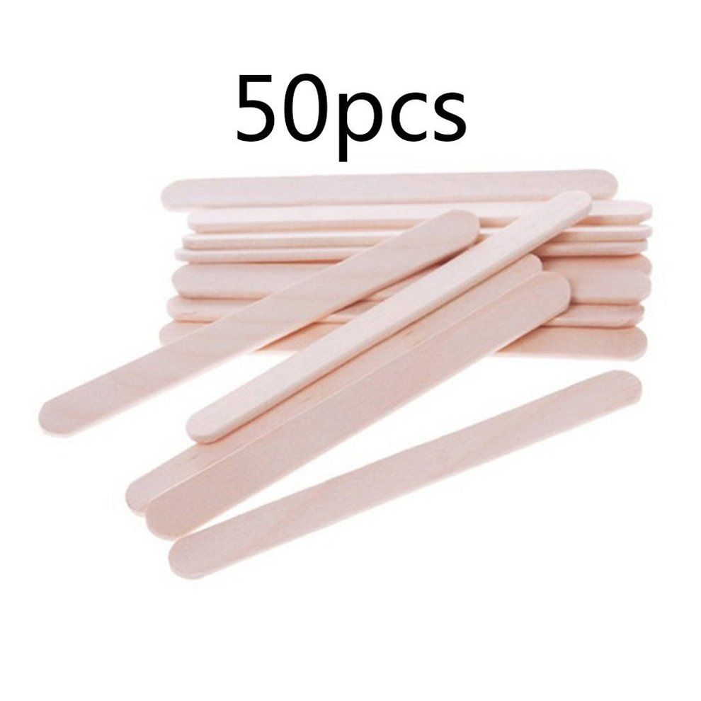 MT Colored Wooden Popsicle Sticks Natural Ice   Sticks Kids DIY Hand Crafts-wood Color