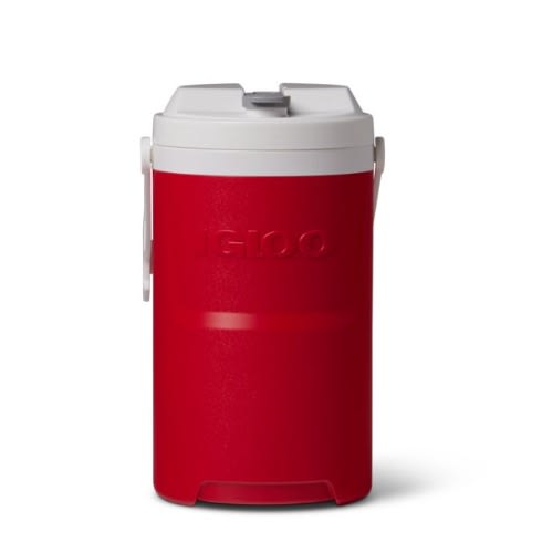 1 Gallon Sports Beverage Jug With Hooks - Red