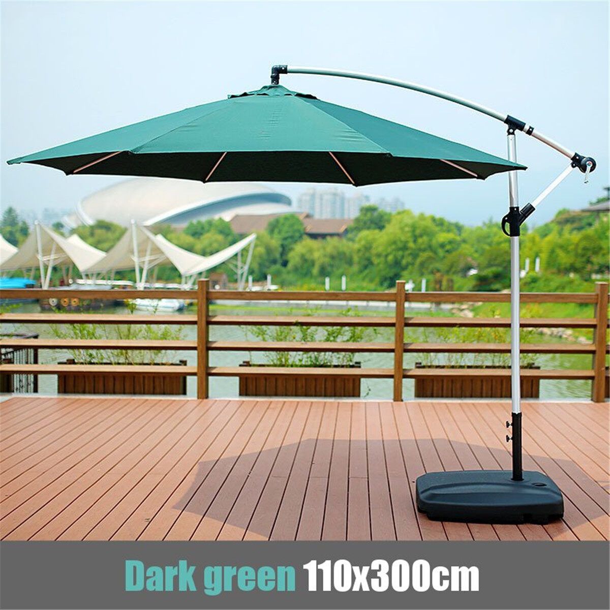 Banana Sunshade Beach Fabric Cloth Canopy Parasol Tent Cover Waterproof Sunshade Beach Cover Green