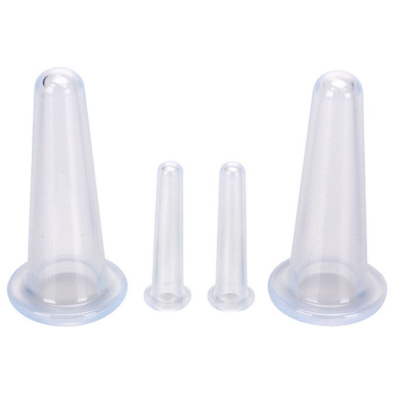 Device For Vacuum Cupping Cupping Massager Cans Jars Cans Anti-wrinkle Set Anti Silicone Cellulite Massage 4 Pcs Massage