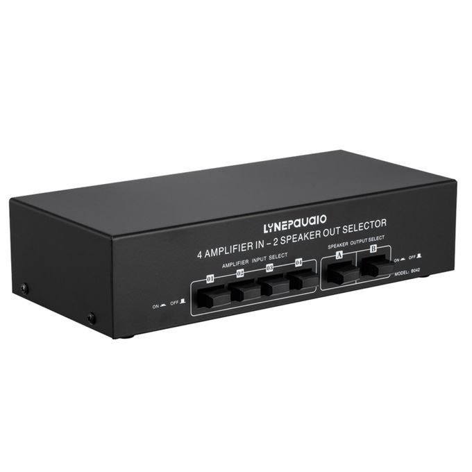 4 Input 2 Output Power Amplifier Speaker Distributor Output 300W Per