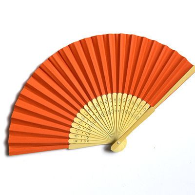 Porcelain White Fan Ornament And Handicraft Blue Chinese Folding Style