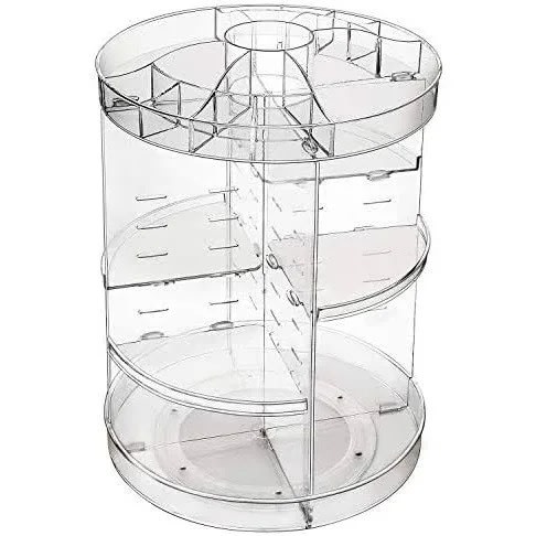 360 Degree Rotating And Adjustable Cosmetics And Makeup Organizer