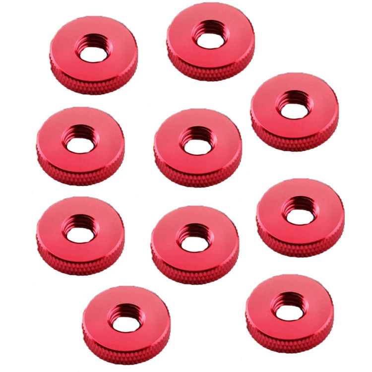 Screws 10 PCS Knurled Nut, Product Specification: M4-D12*3Red