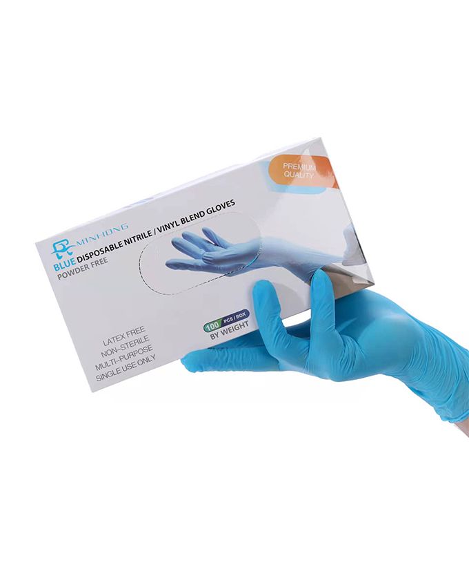 Powder Free Protective Disposable Latex Glove L (100 Pcs.)