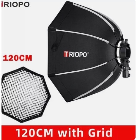 Foldable Octagon Softbox With Grid - 120cm