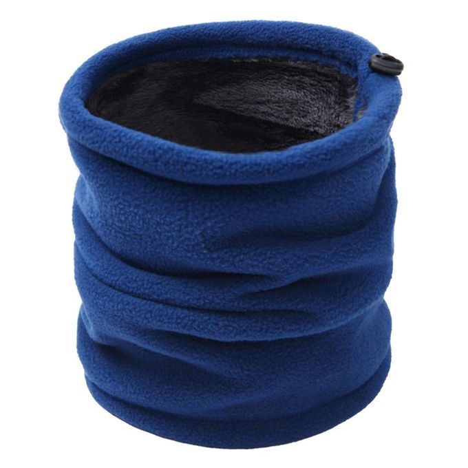 Thermal Neck Warmer Gaiter Thicken Fleece Winter Face Mask Blue