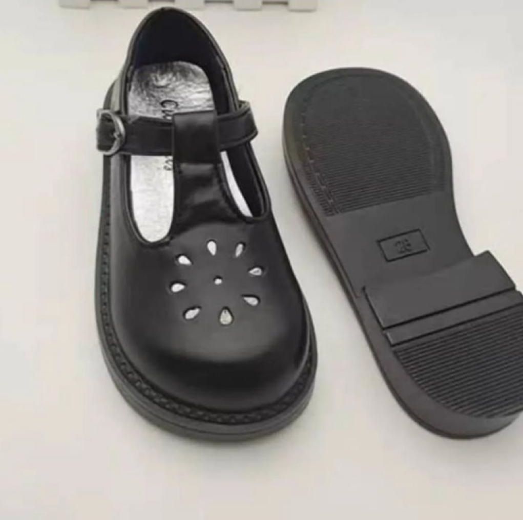 Black Smart Girl School Shoes