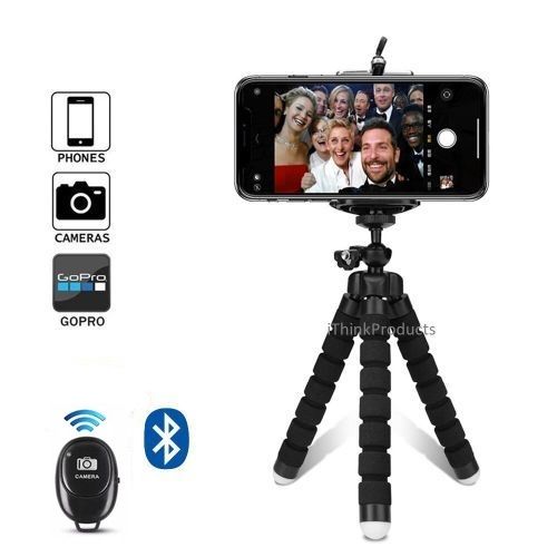 Octopus Tripod Stand Phone Holder Mini Camera Stand & Remote Shutter For Smartphones