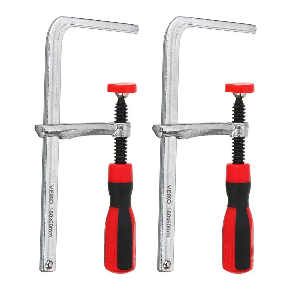 VEIKO 2PCS Quick Adjust Screw Handle Track Saw Rail Clamps MFT Clamps for Festool Rail Track Saw and MFT Table Woodworking Tools