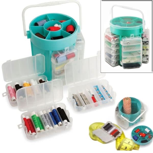 210Pcs Deluxe Sewing Kit with Storage Caddy