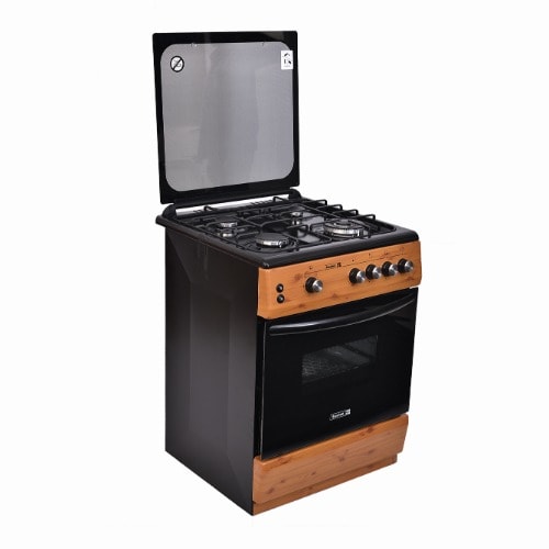 60x60cm 4 Gas Burner Cooker With Oven & Gril - Wood