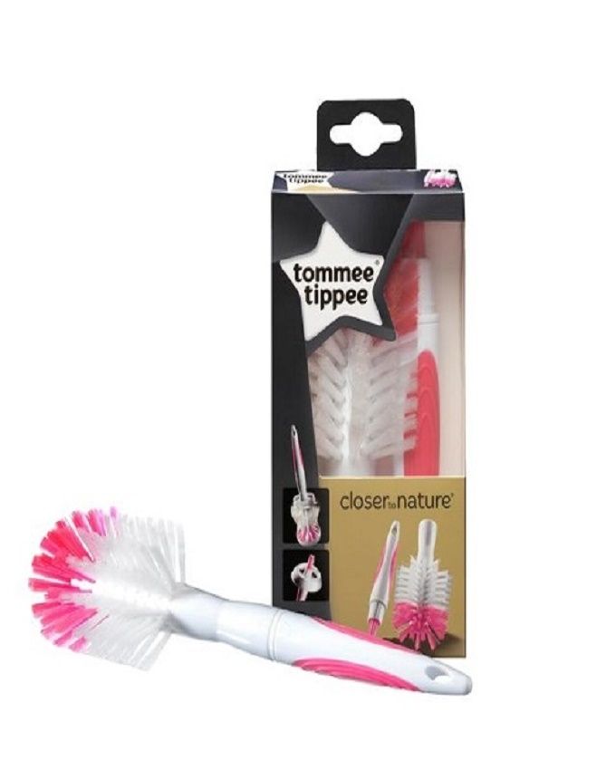Explora 2-in-1 Bottle and Teat Brush - Pink