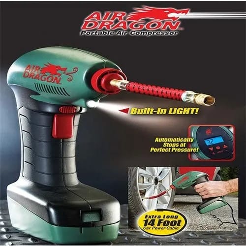 Handheld Air Compressor - Auto Tire Inflator Pump