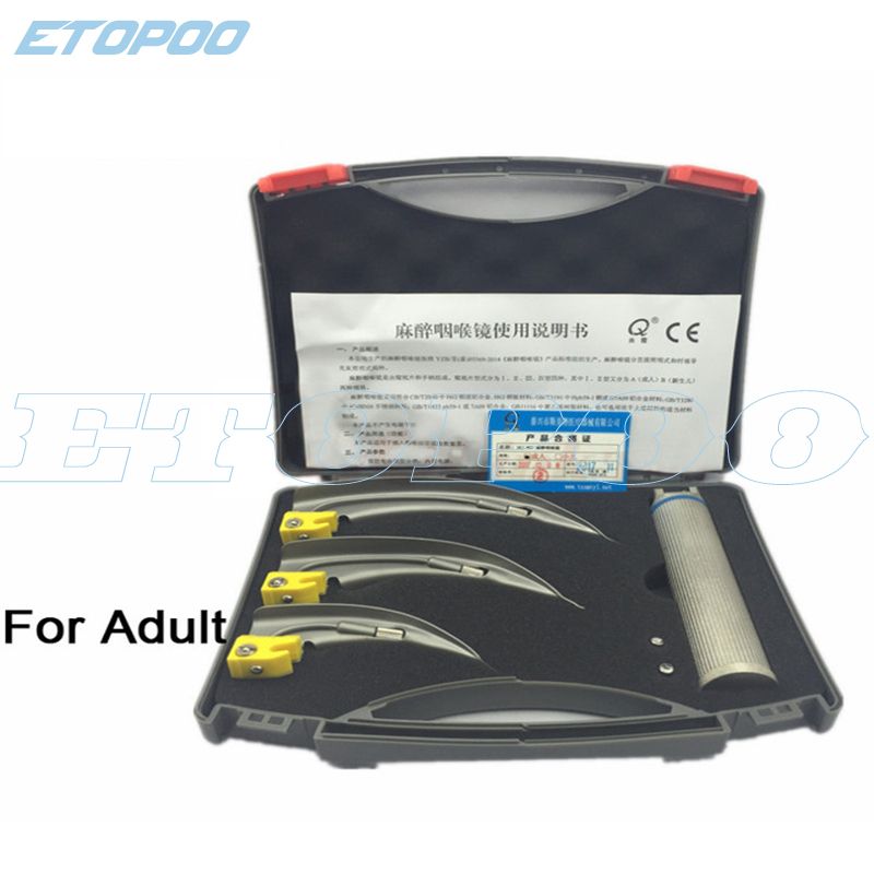 Child Anesthesia Throat Mirror LED Light Intubation