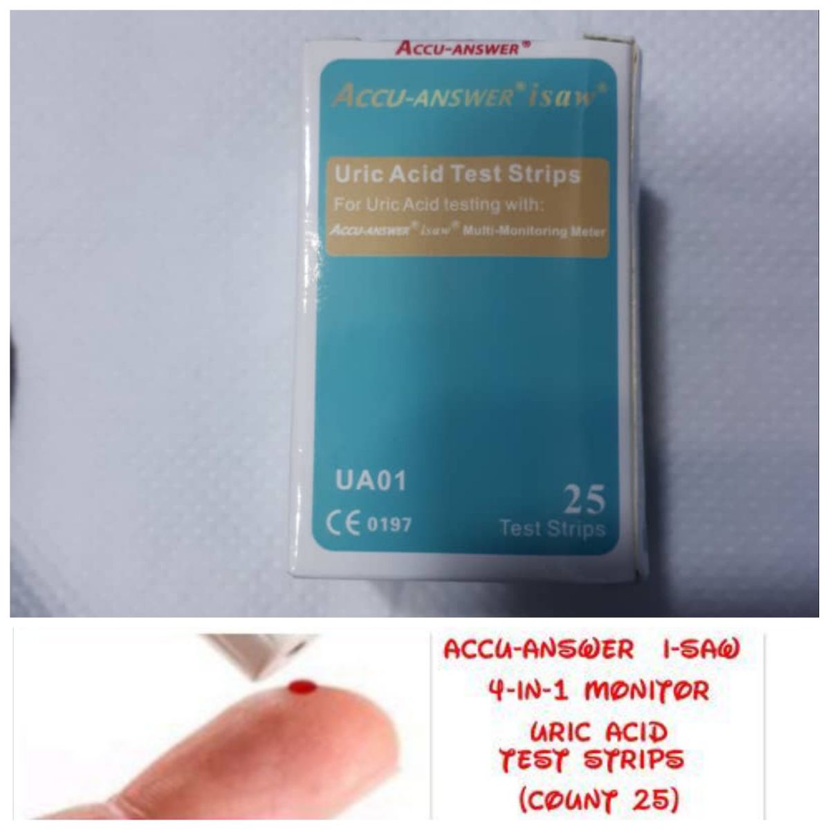 Isaw Uric Acid Test Strip Count- 25