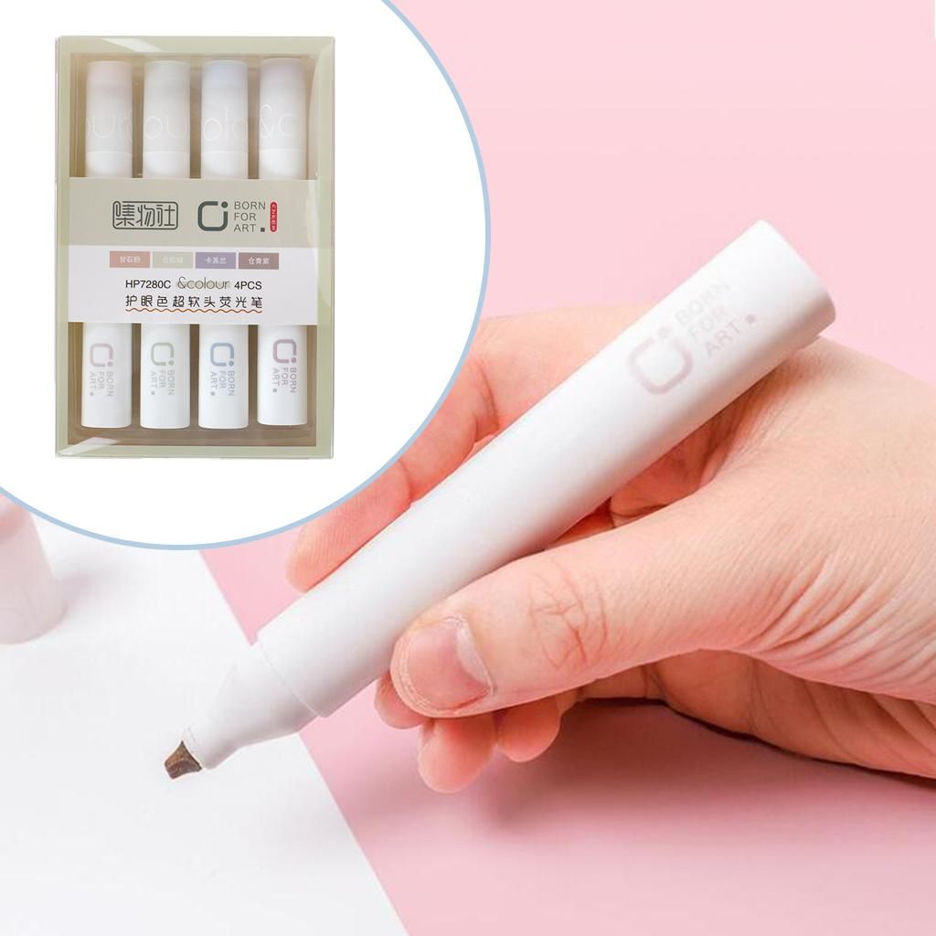 6 Pcs Olorful Highlighters Pens Set Marker For Home Office School C