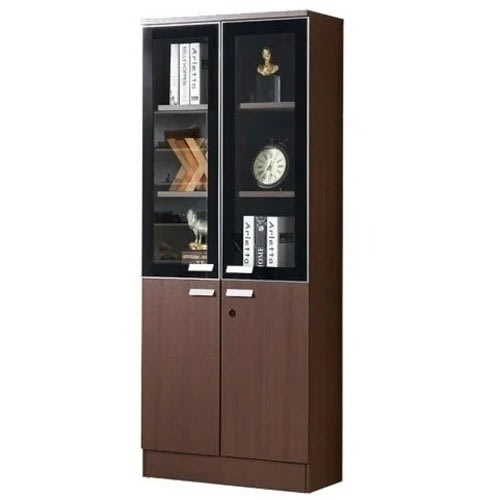 House Hold Exclusive Office Cupboard With Double Glass Door & Shelve