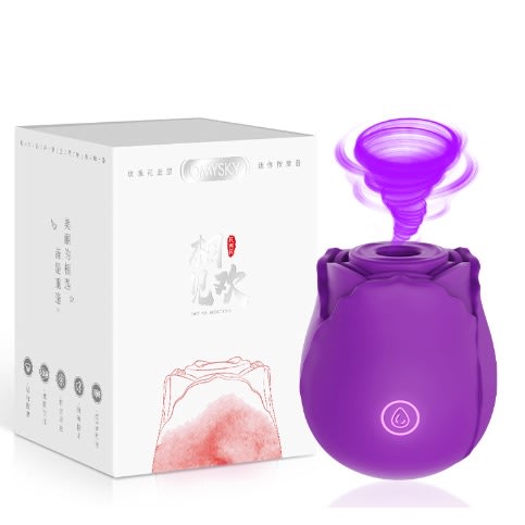 Rose Sucker G spot Vibrator -  Purple