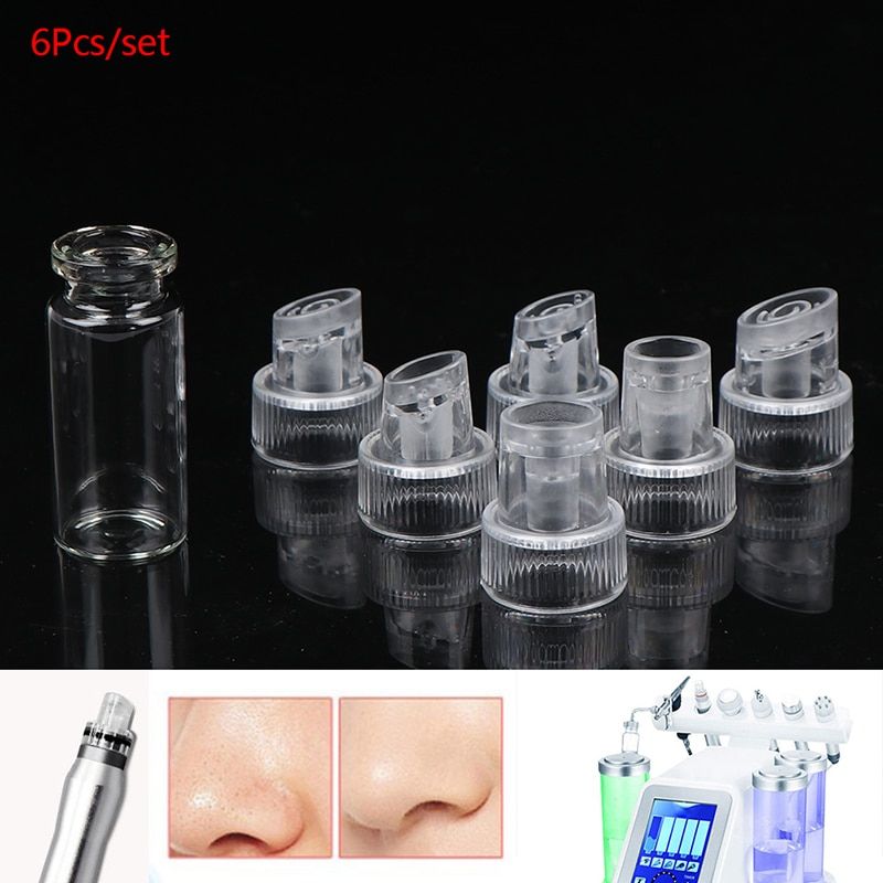 6PCS/Set Tips For Water Oxygen Jet Peel Hydra Beauty Skin Cleansing Hydro Dermabrasion Hydra Facial Machine Accessories