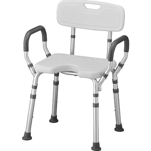 Elderly Bath Tub Shower Seat With Backrest And Protective Side