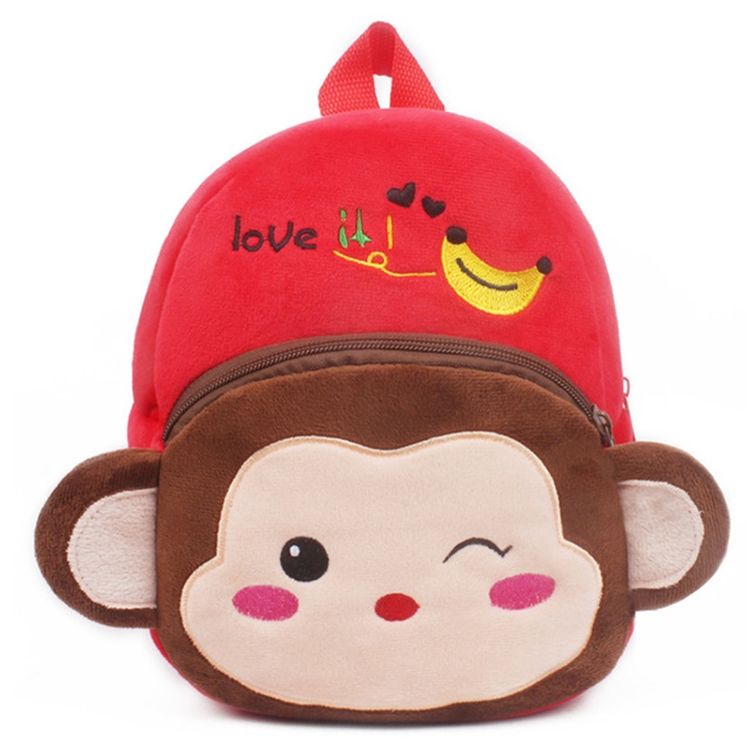 Kids Cartoon Backpack Kindergarten Children Cute School Bag Baby Girls Schoolbag(Monkey)