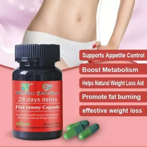 Winstown - 28 Days Detox And Flat Tummy Capsule - 60 Tablets