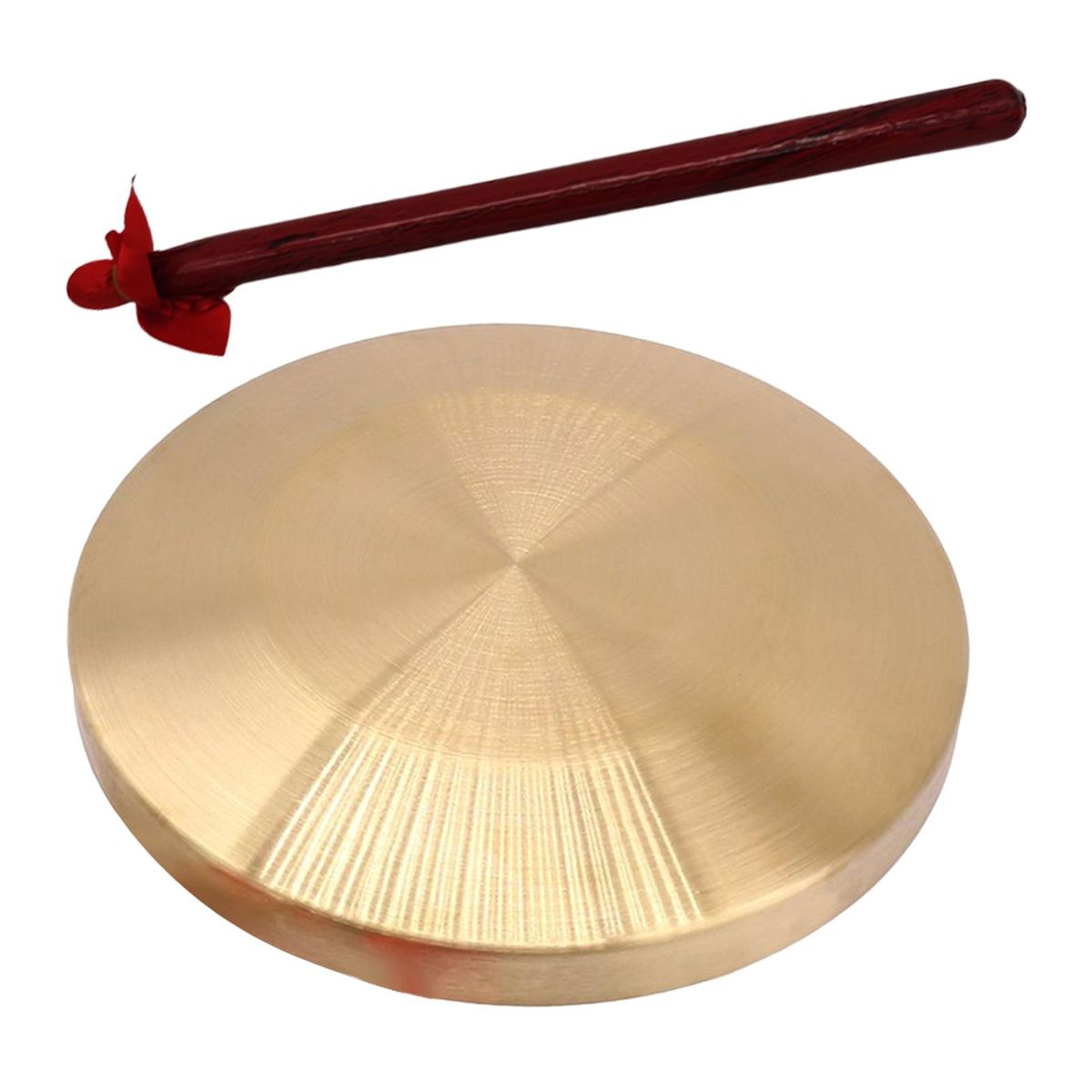 Metal Hand Cymbals Gong W/ Stick Band Percussion Kids
