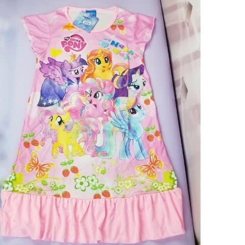 Children Girls Pony Night Gown Pink