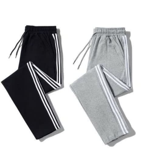 2 In 1 Men's Joggers - Black And Grey