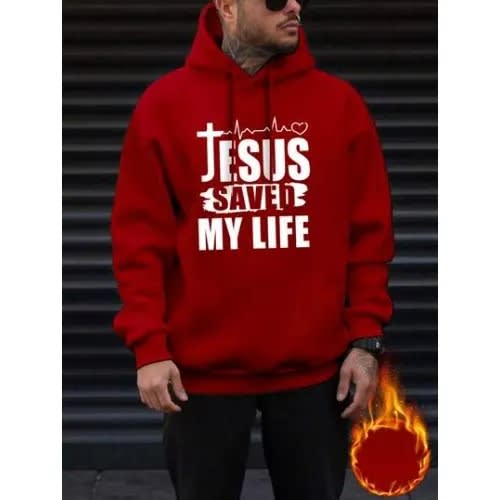 Jesus Saved Printed Hoodie