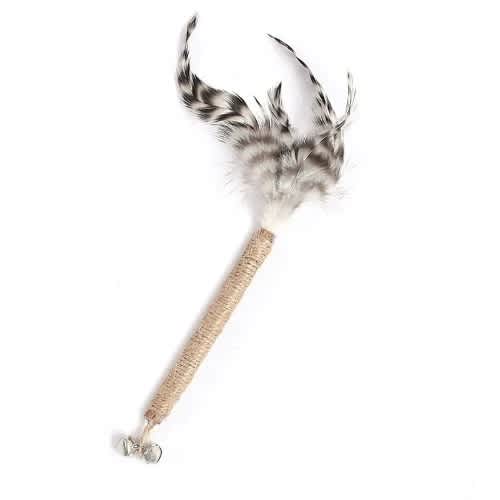 TD Matatabi - Silvervine Burlap Bird Feather Sticks Toy