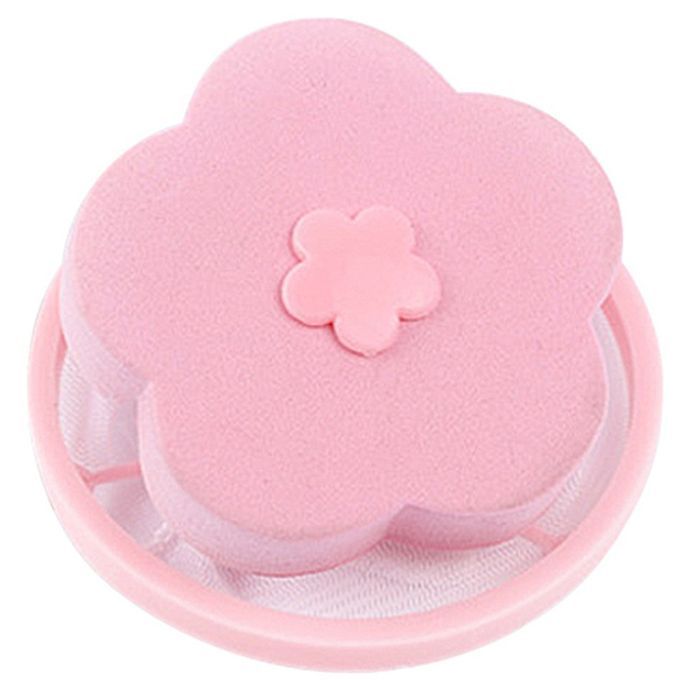 Mesh Filter Bag Floating Washing  Hine Wool Filtration Hair Removal Devi E House  Leaning Laundry Ball-pink